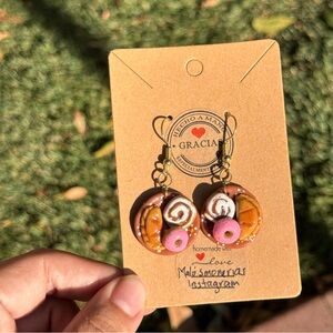 Hand made earrings Mexican earrings food earrings fun